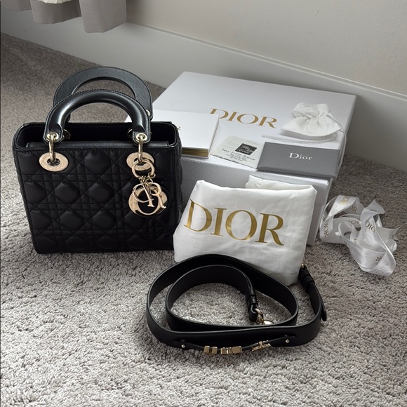 Dior small lady Dior bag - Picture 1 of 16